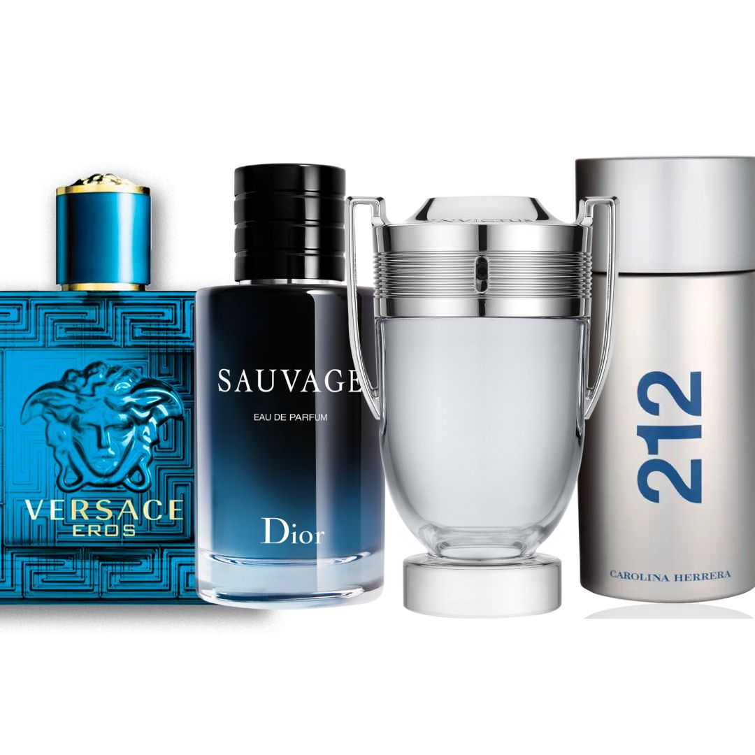 Promo PAGA 2 LLEVA 4: Versace Eros + Dior Sauvage + Invictus Paco Rabanne + CH 212 VIP Men