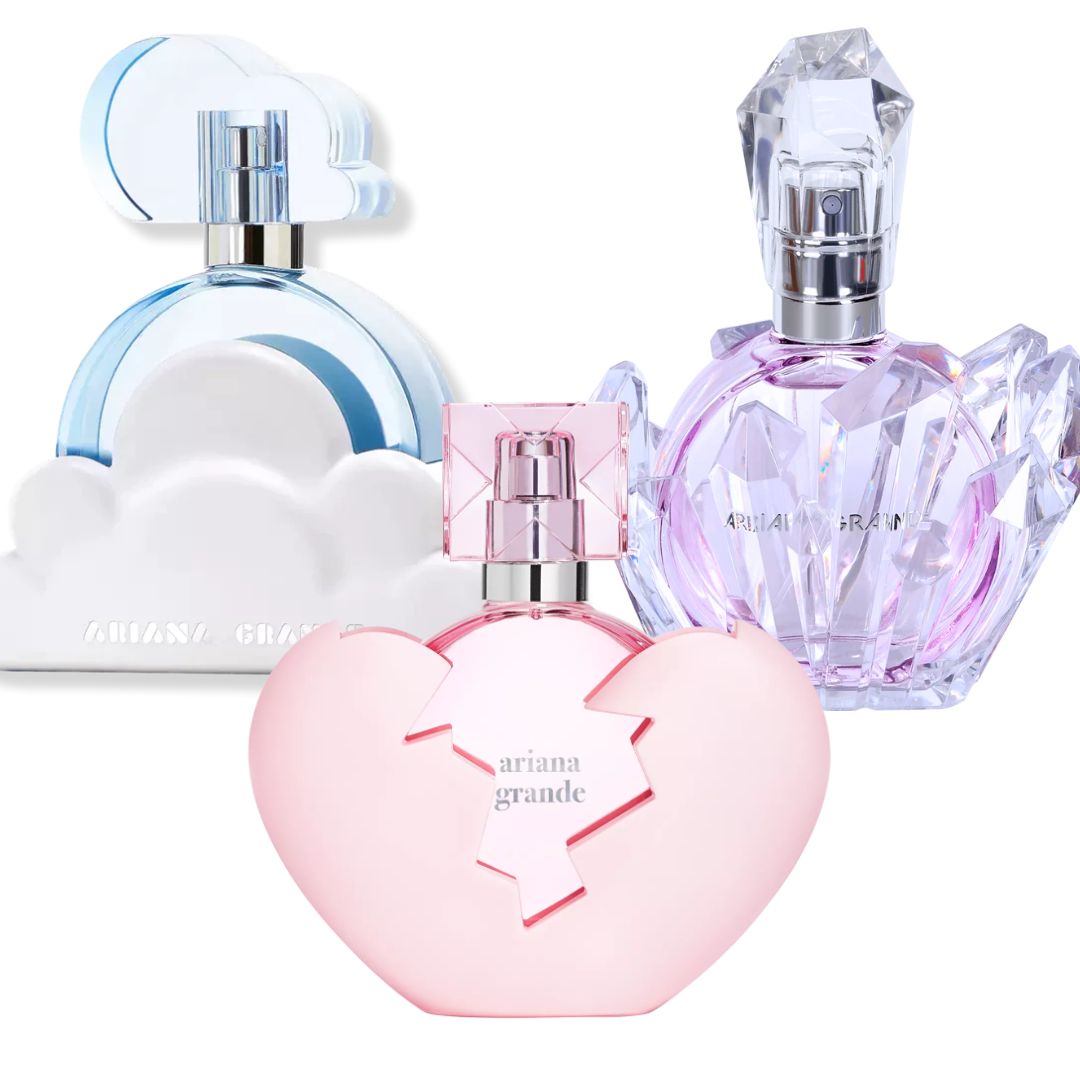 Promo 2 mujer Ariana Grande: 🎁Thank U Next 100 ML+ GRATIS: CLOUD 100 ML + GRATIS: REM 100 ML