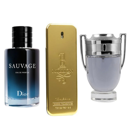 Promo Paga 1 Lleva 3: Dior Sauvage + One Million + Invictus