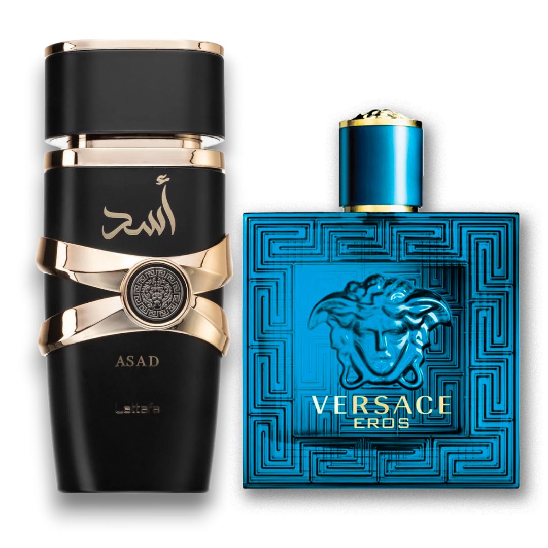 PROMO 6: Versace Eros 100 ML + GRATIS 🎁: Lattafa Asad 100 ML