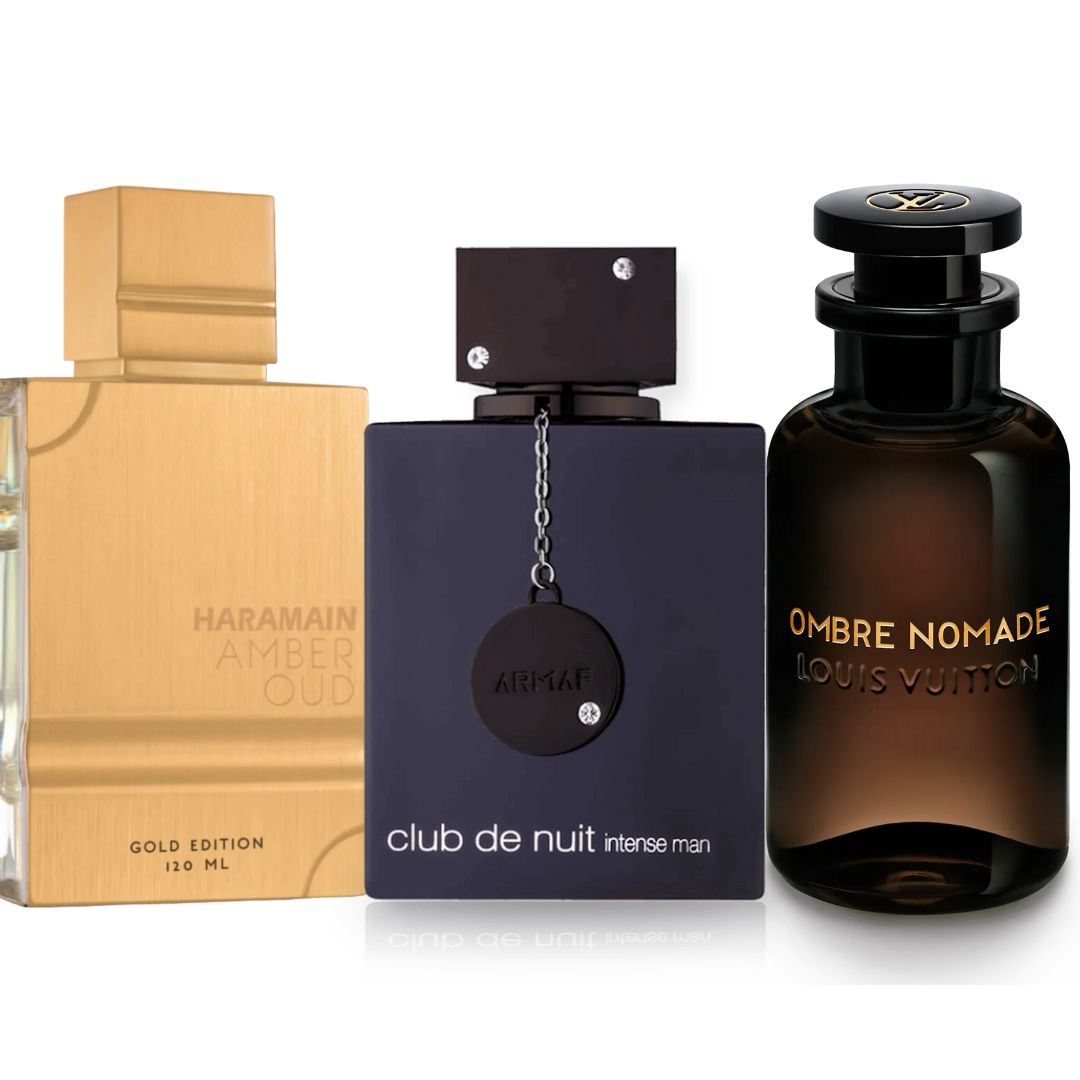 Promo 18: Al Haramain Amber Oud Gold+ GRATIS: Ombre Nomade LV + GRATIS: Club de Nuit