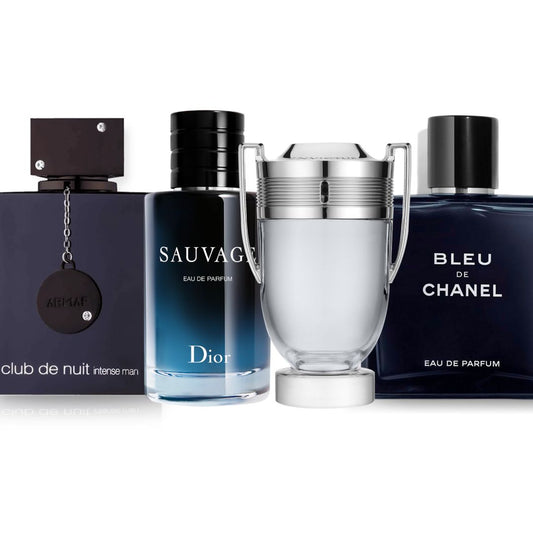 Promo PAGA 2 LLEVA 4 PERFUMES: Club de Nuit + Dior Sauvage + Invictus Paco Rabanne + Bleu de Chanel