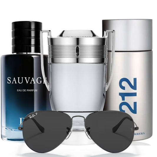 PROMO 2: Compra Invictus 100 ML y lleva GRATIS 🎁 : Dior Sauvage 100 ML, 212 Vip Men 100 ML y gafas Ray-Ban